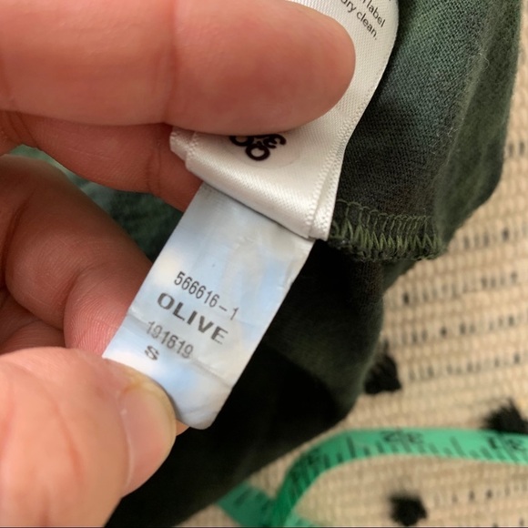 Athleta Organic Daily Olive Tie Dye Tee Shirt - Picture 8 of 8